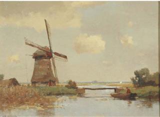 Jan Knikker Sen. - A peaceful polderlandscape