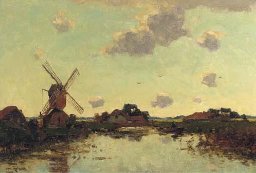 Jan Knikker - By the windmill