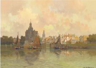 Jan Knikker - Canal scene