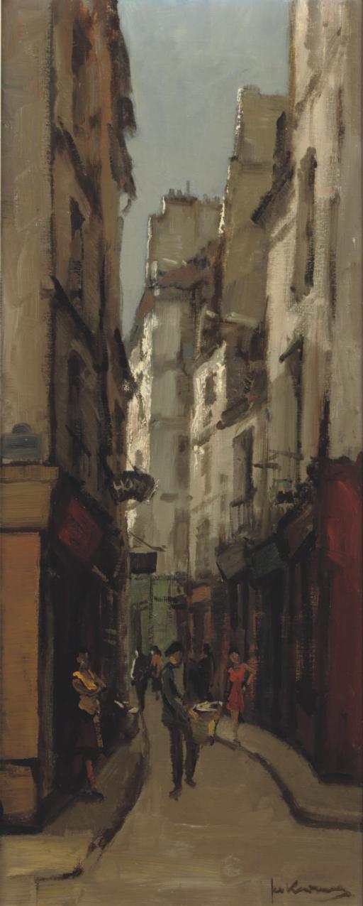 Jan Korthals - A Parisian alley