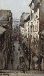Jan Korthals - A small street in Paris