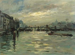 Jan Korthals - Blauwbrug over de Amstel