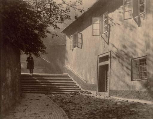 Jan Lauschmann - Untitled (Man walking down steps), 1920s