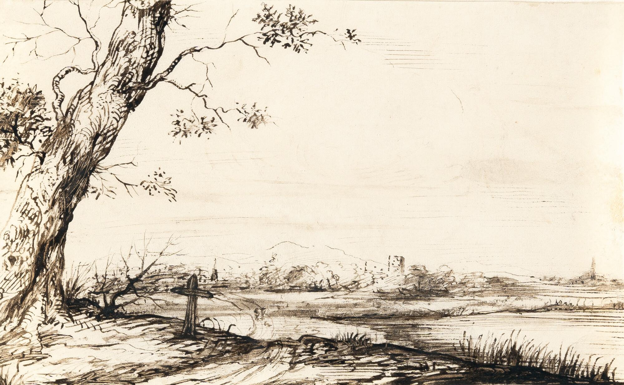 Jan Lievens - Landschaft mit Baum