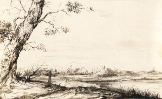 Jan Lievens - Landschaft mit Baum