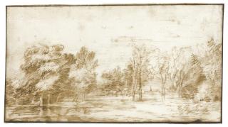 Jan Lievens - Open Wooded Landscape With A Distant View Of A Church