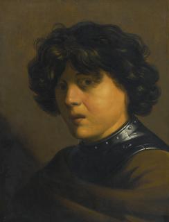 Jan Lievens - Portrait Of A Young Boy, Head And Shoulders, Wearing Armour