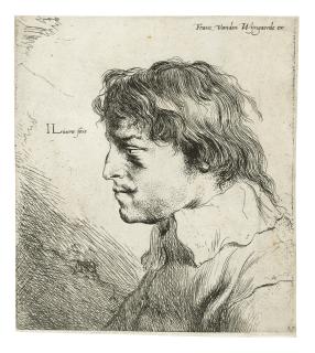 Jan Lievensz - Portrait of a young Man in Profile to the left