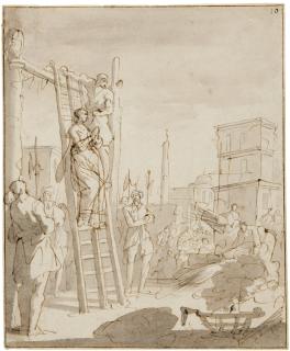 Jan Luyken - Martyrium einer Heiligen.