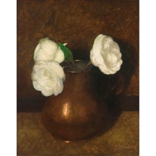 Jan Mankes - Koper Kannetje Met Rozen