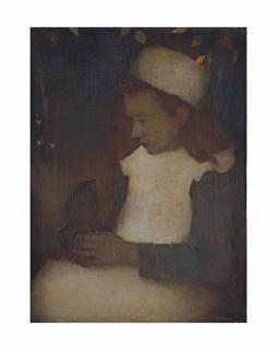 Jan Mankes - Meisje met lijster