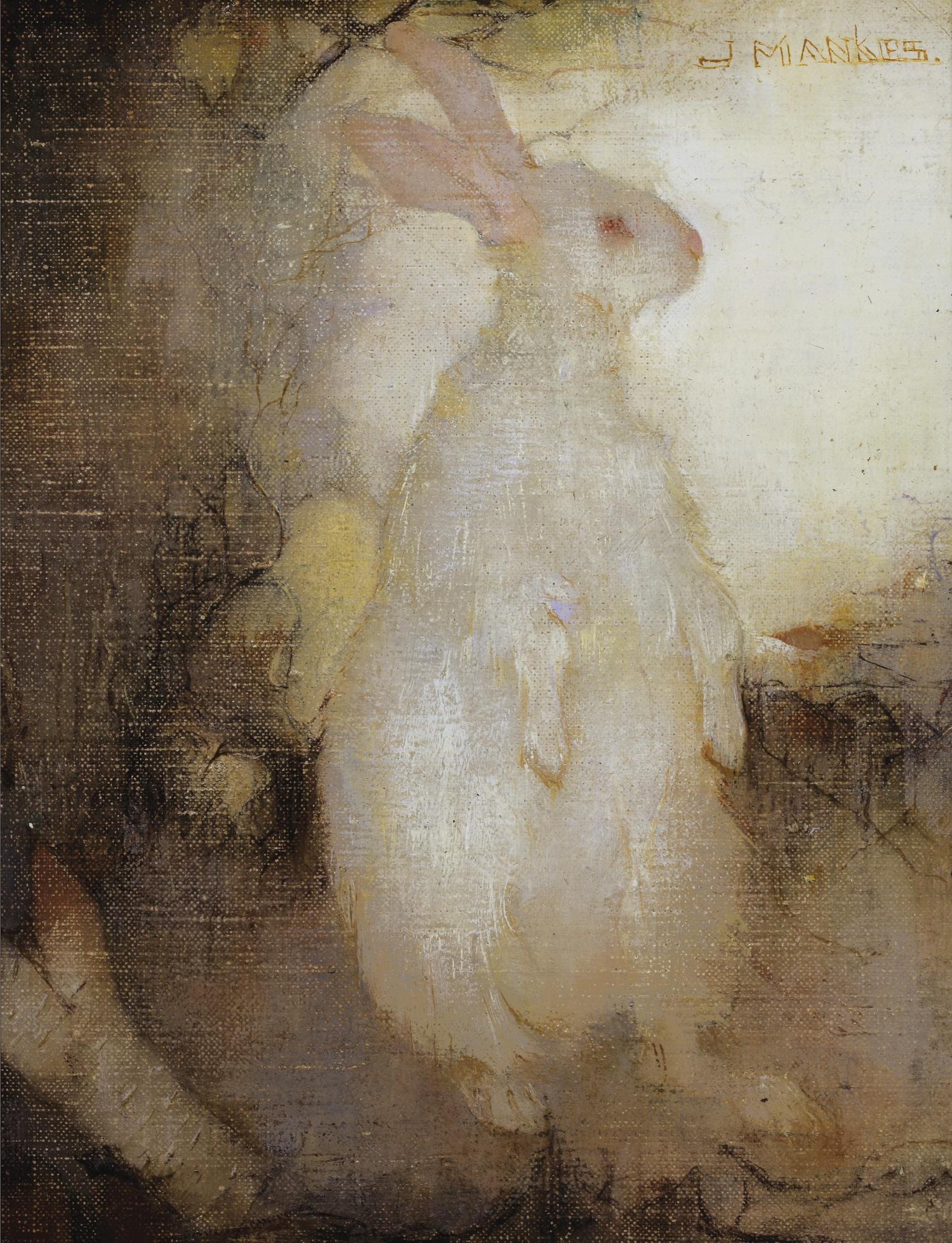 Jan Mankes - Wit Konijn, Staand (Lapin Blanc, Debout)