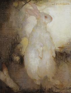 Jan Mankes - Wit Konijn, Staand (Lapin Blanc, Debout)