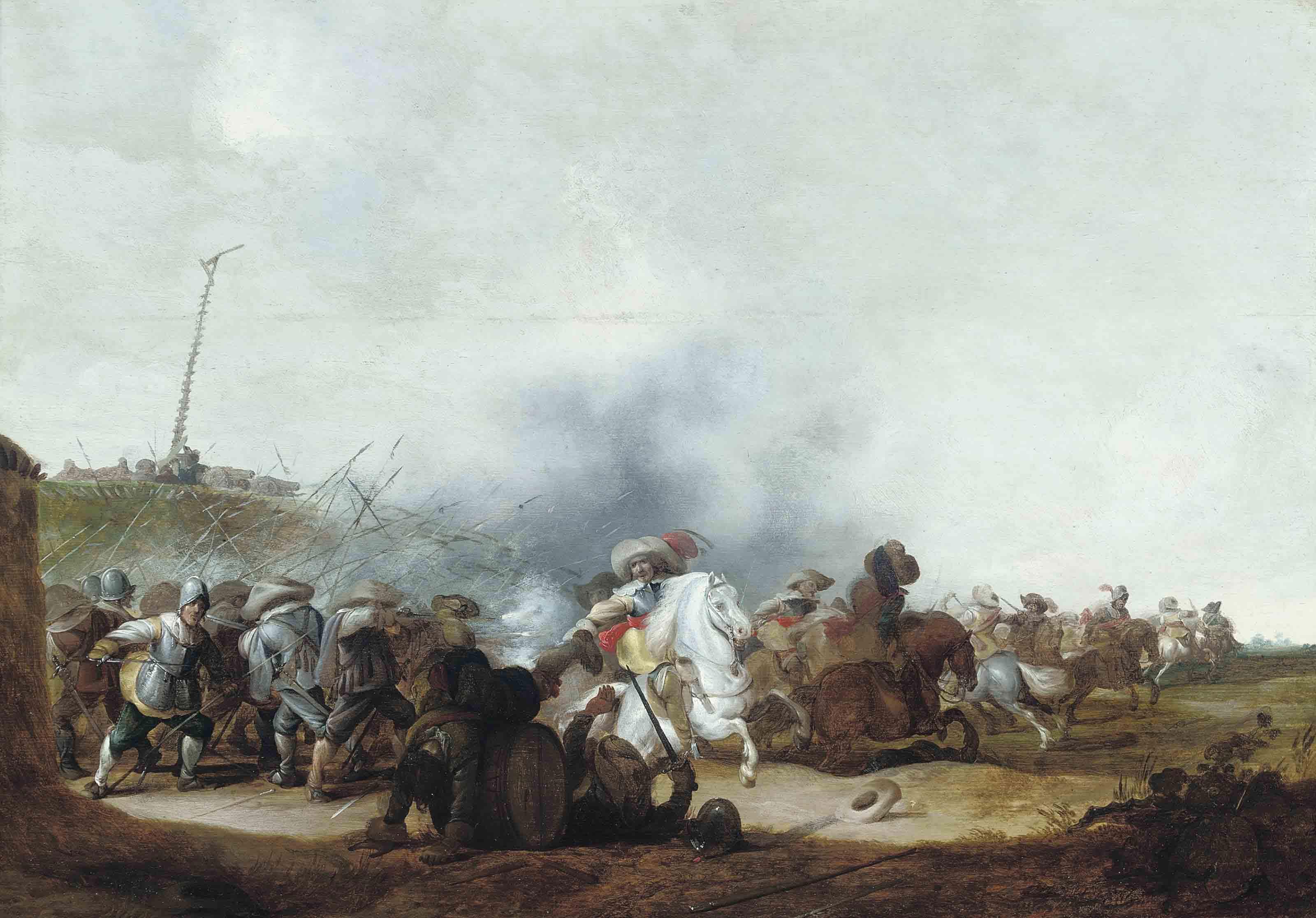 Jan Martsen De Jonge - A cavalry skirmish