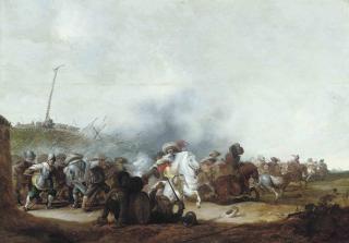 Jan Martsen De Jonge - A cavalry skirmish