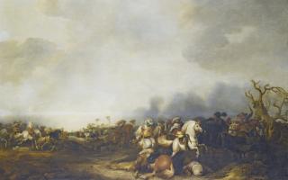 Jan Martszen De Jonge - A Cavalry Battle