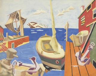 Jan Matulka - Docks, Gloucester