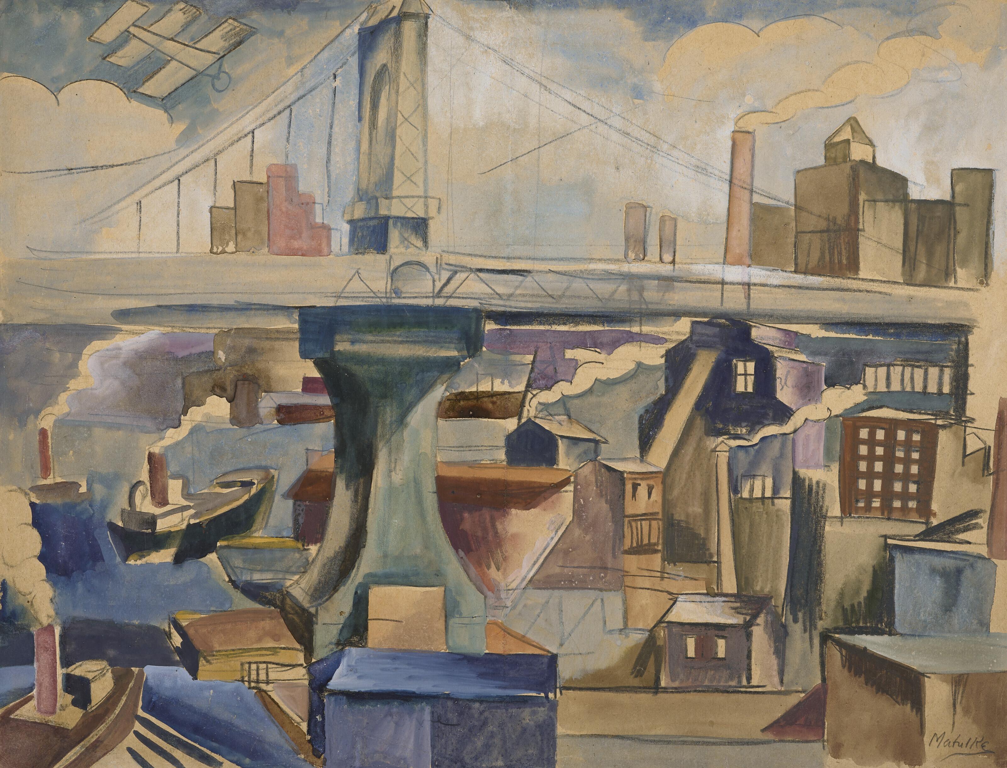 Jan Matulka - New York View