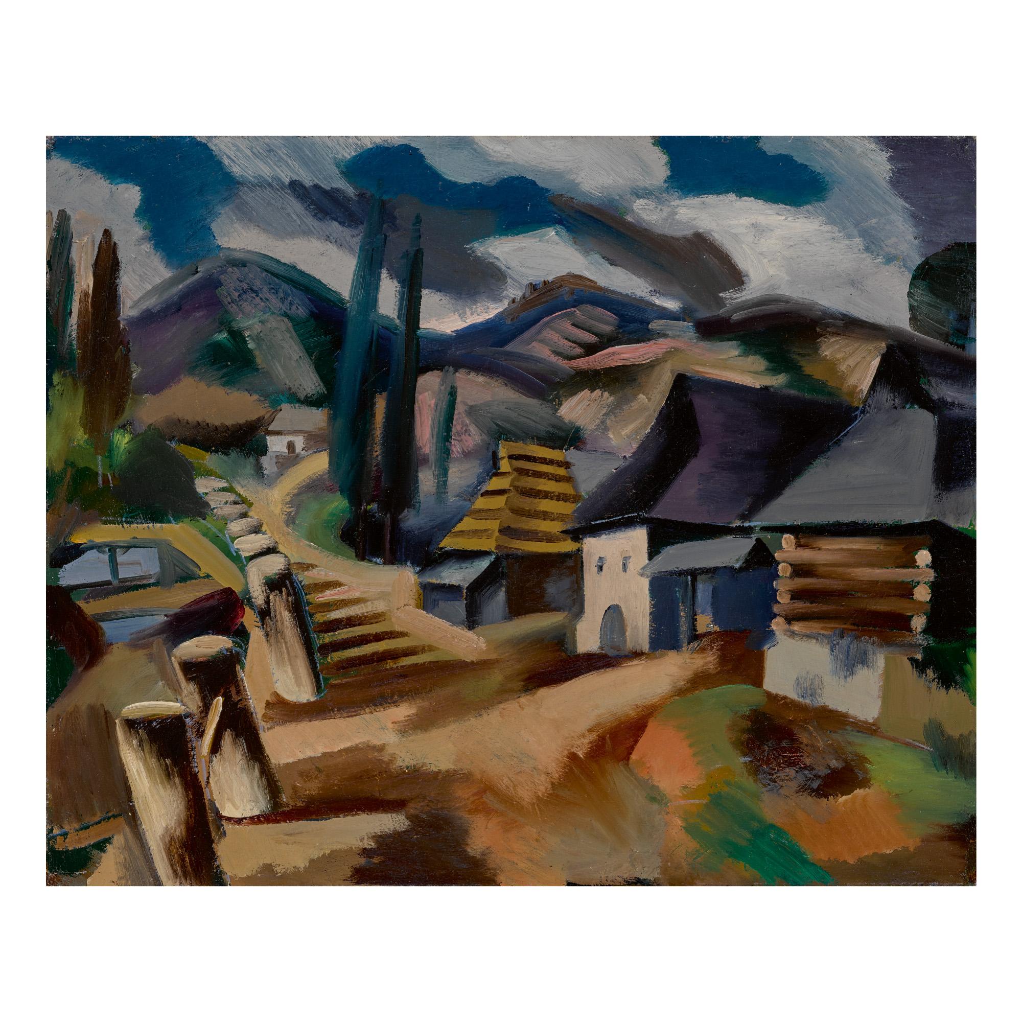 Jan Matulka - Slovakian Village: Turi-Pole