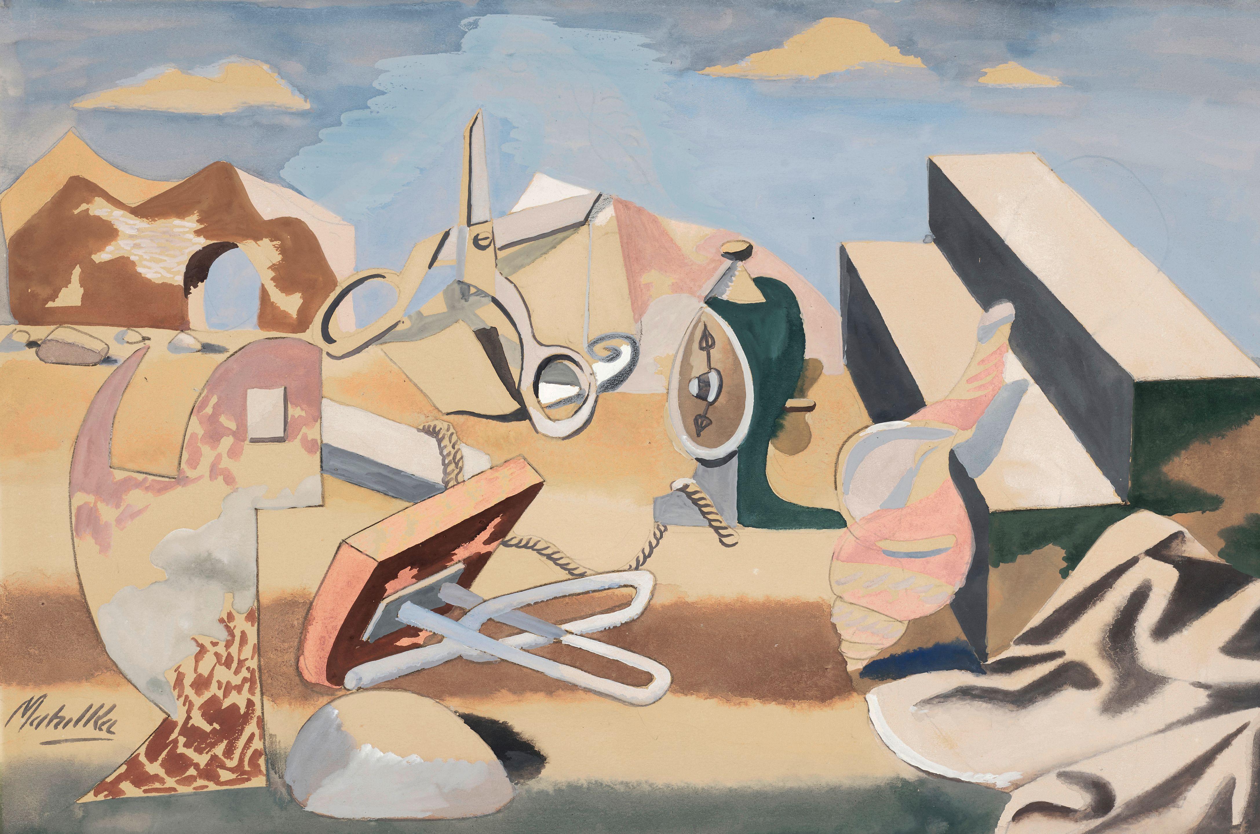 Jan Matulka - Surrealist Scene