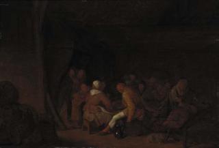 Jan Miense Molenaer - Boors carousing in an inn