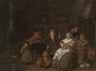 Jan Miense Molenaer - Boors Merry Making In An Inn