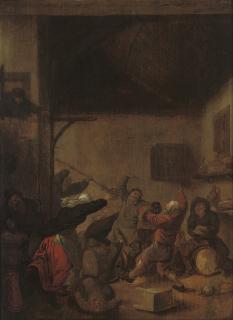 Jan Miense Molenaer - Peasants Brawling In A Tavern