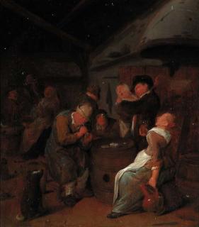 Jan Miense Molenaer - Peasants Carousing In A Tavern