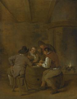 Jan Miense Molenaer - Smokers And Drinkers In A Tavern