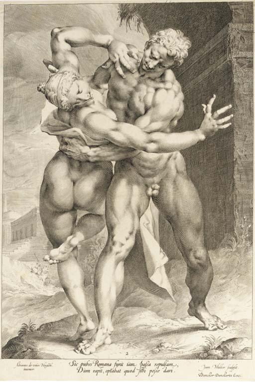 Jan Muller - The Rape of the Sabine Women (B. 79; Holl. 67)