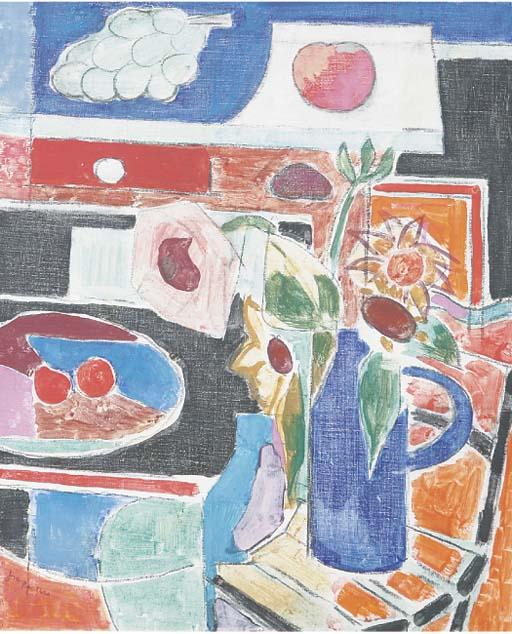 Jan Peeters - A Still Life With Fruits And Flowers