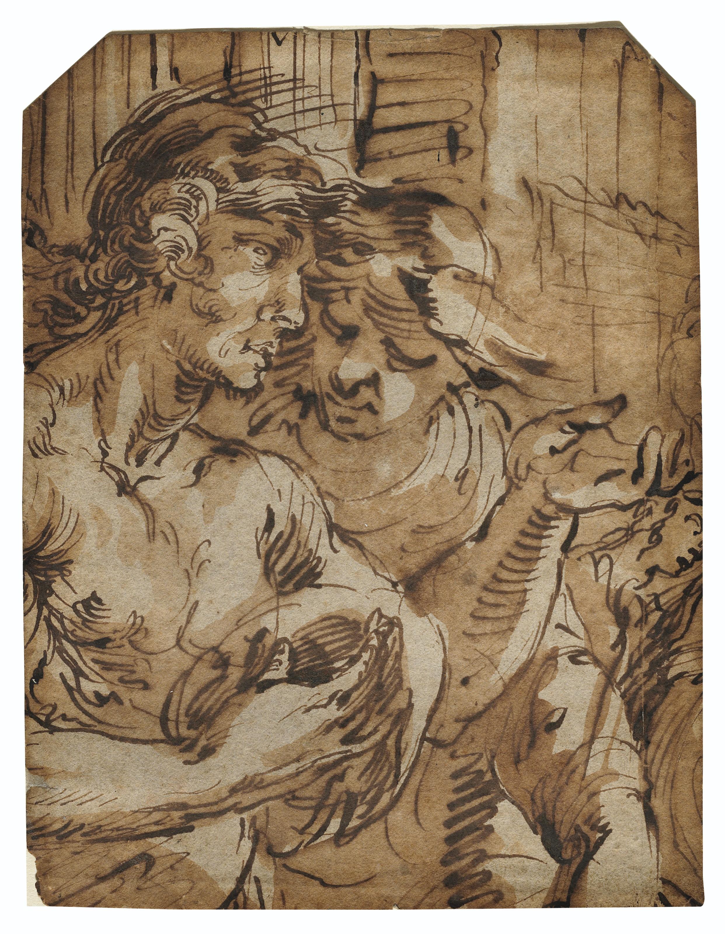 Jan Philipsz. Van Bouckhorst - Two figures in conversation