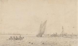 Jan Porcellis - Schiffe auf ruhiger See