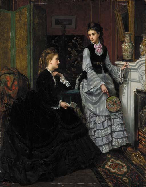 Jan Portielje - A Moment by the Fire