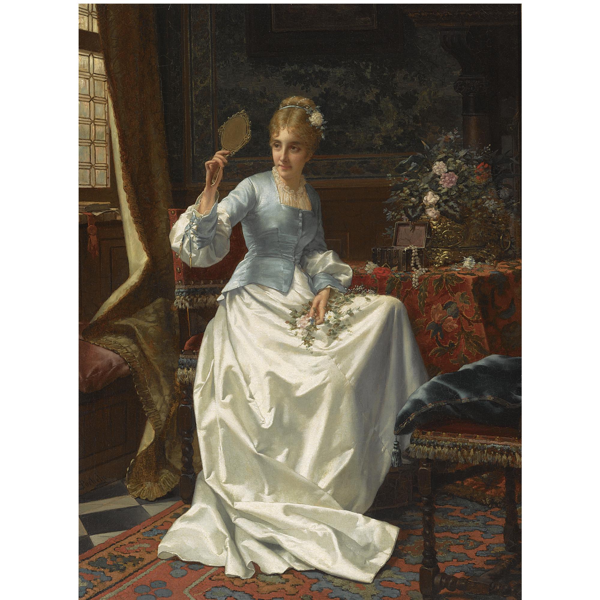 Jan Portielje - Dutch A Beauty In An Interior