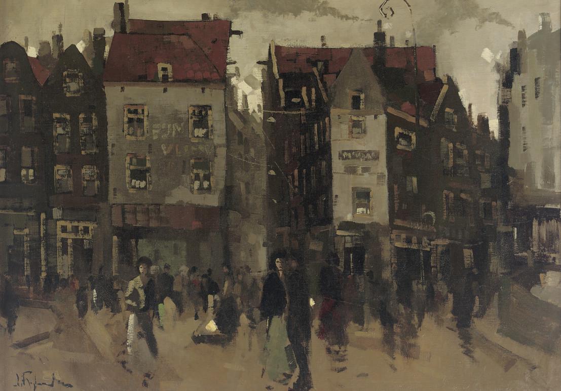 Jan Rijlaarsdam - A City View, Amsterdam