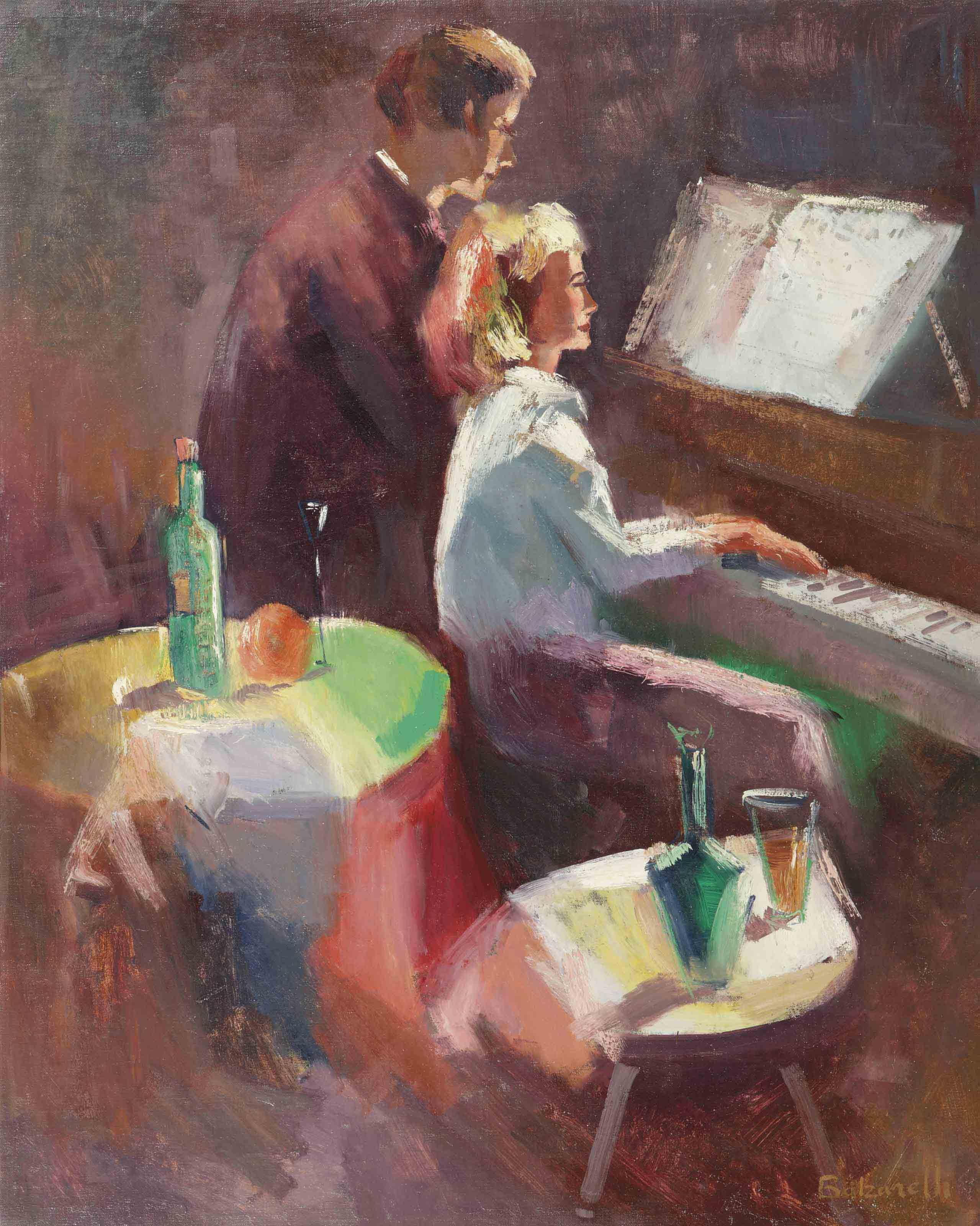 Jan Rijlaarsdam - Playing the piano at night