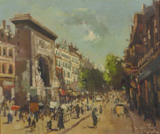 Jan Rijlaarsdam - Porte St Denis, Paris