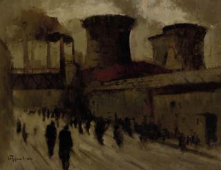 Jan Rijlaarsdam - The Blast-Furnaces Near Ijmuiden