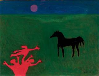 Jan Roëde - Horse in a field