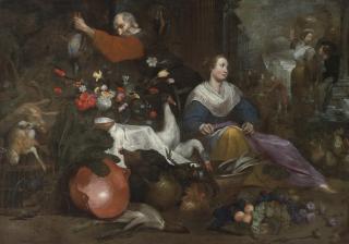 Jan Roos - A City Market Scene