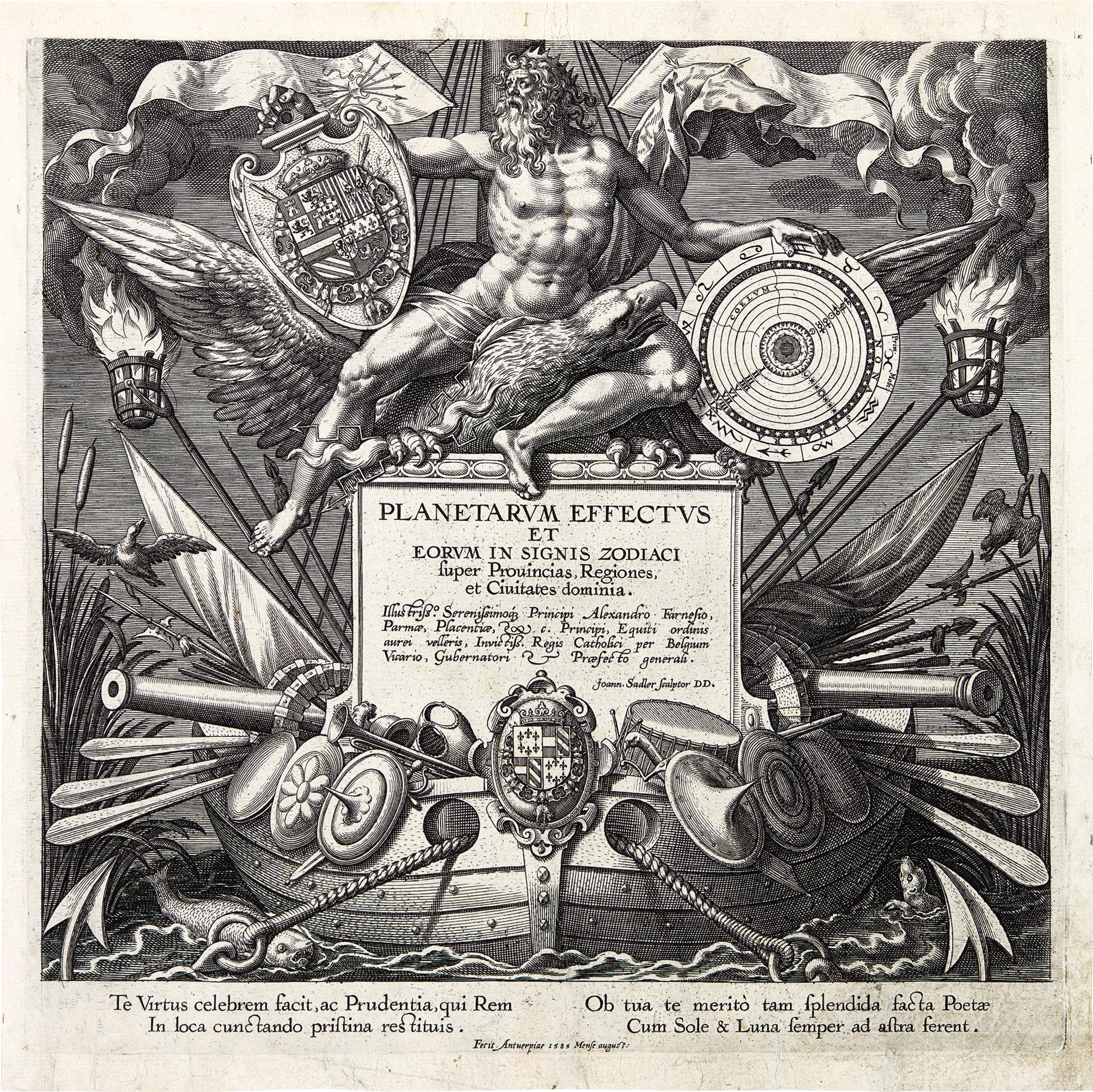 Jan Sadeler I - The Seven Planets (Planetarum Effectus Et Eorum In Signis Zodiaci) (Hollstein 517-524)