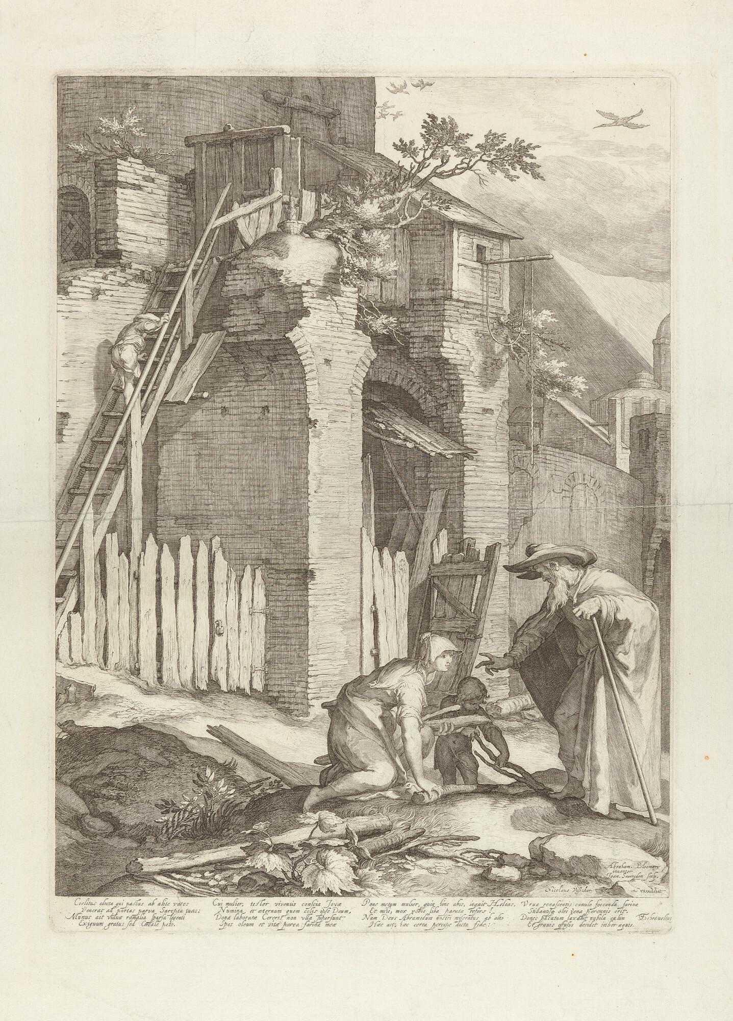 Jan Saenredam - Der Prophet Elias bei der Witwe von Sarepta.