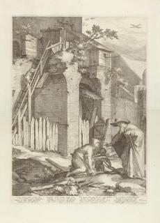 Jan Saenredam - Der Prophet Elias bei der Witwe von Sarepta.