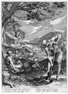 Jan Saenredam - Folge von 4 Bll.: Vier Szenen aus dem Leben der Propheten.