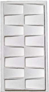 Jan Schoonhoven - 16 Schuine Vlakken, Paarsgewijs Om En Omsigned, Titled And Dated 1966 On The Back; Painted Wood, Cardboard And Paper.