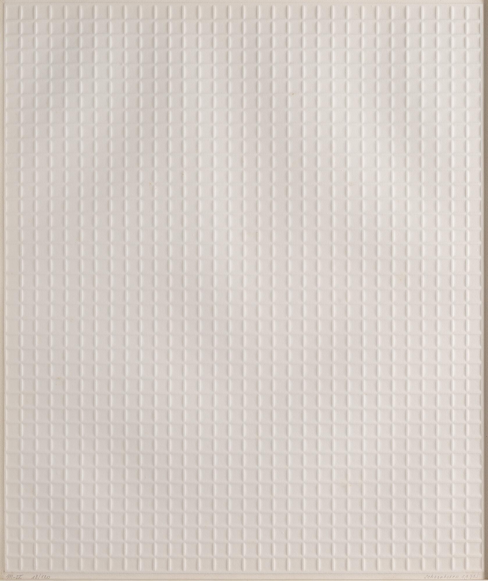 Jan Schoonhoven - 8 Bll.: Geprägte Strukturen