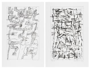 Jan Schoonhoven - T85-3, 1985; T89-35, 1989 [Two Works]