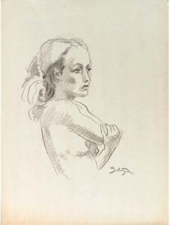 Jan Sluijters Jr. - A nude posing