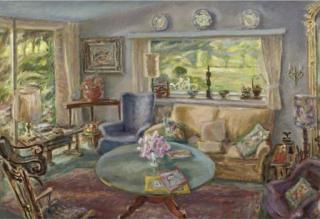 Jan Sluijters Jr. - Interior of the artist\'s living room